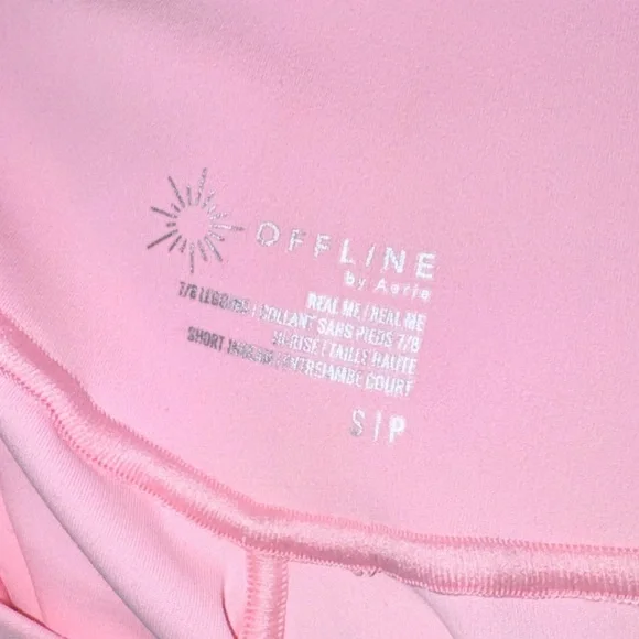 OFFLINE By Aerie Real Me High Waisted Crossover Legging color club pink - Picture 6 of 7